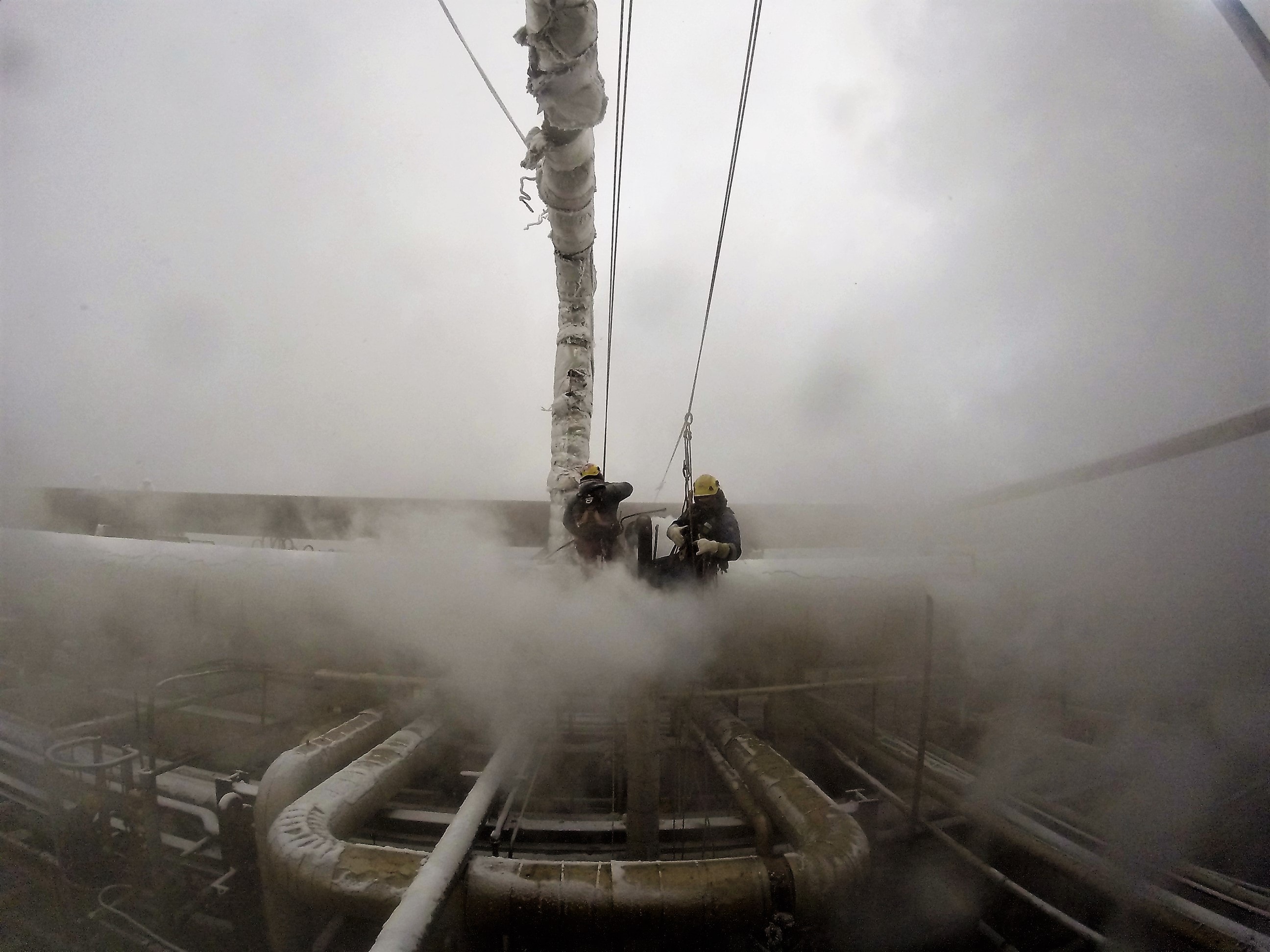 Refinery Flare Stack Access